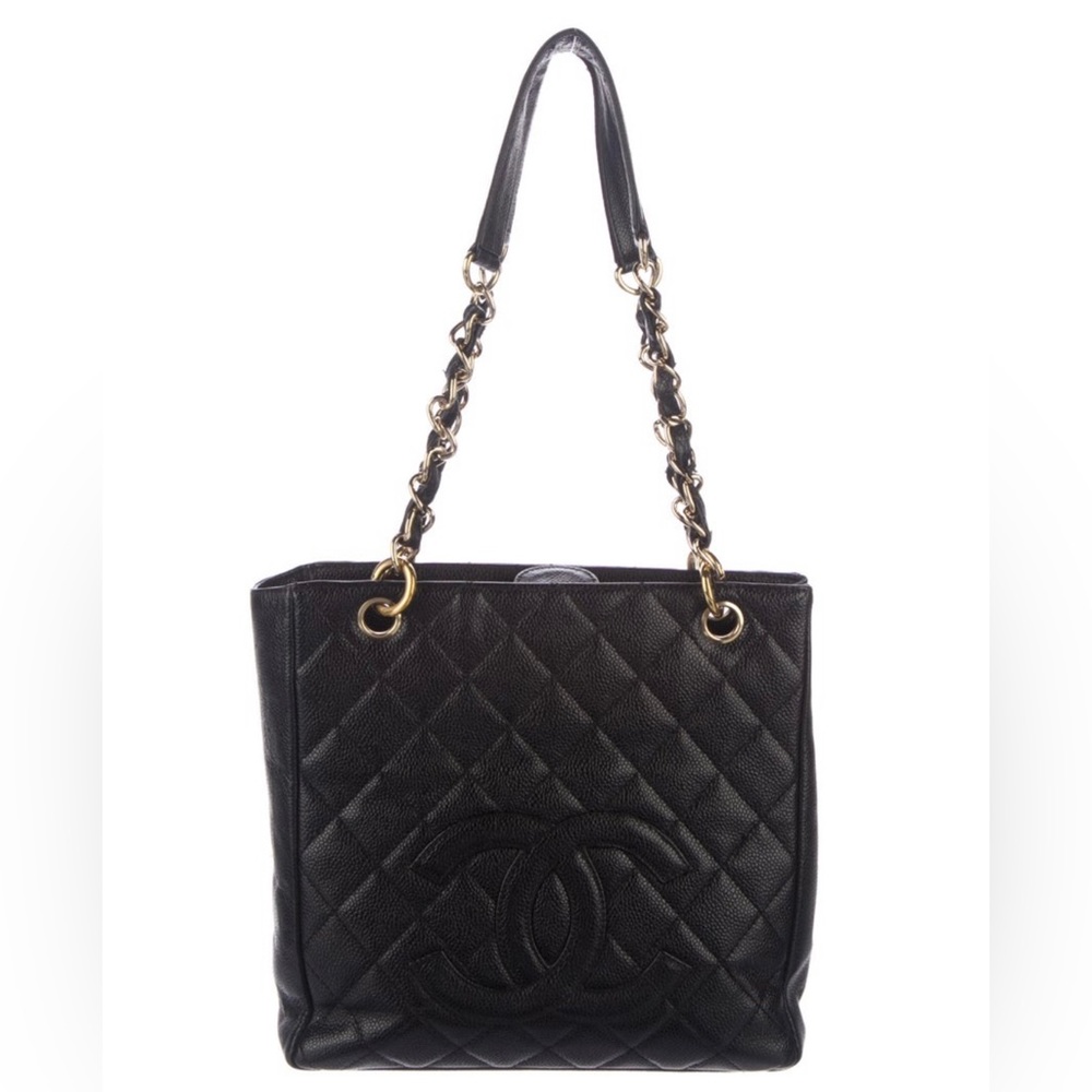 Chanel petite caviar shopping tote